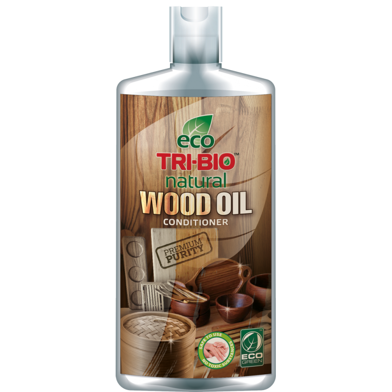 Натурално масло за обработка на дърво и бамбук, пластмасова бутилка, Tri-Bio