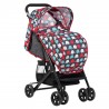 Бебешка количка Jasmin-компактна,лесно сгъваема с покривало-сива - Червен