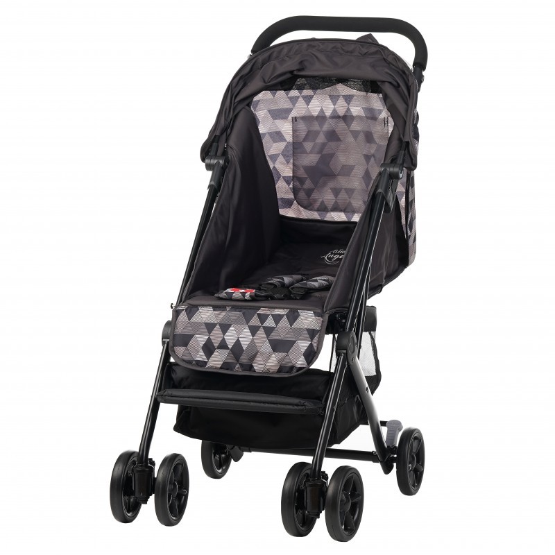 Бебешка количка Jasmin-компактна,лесно сгъваема с покривало-сива ZIZITO
