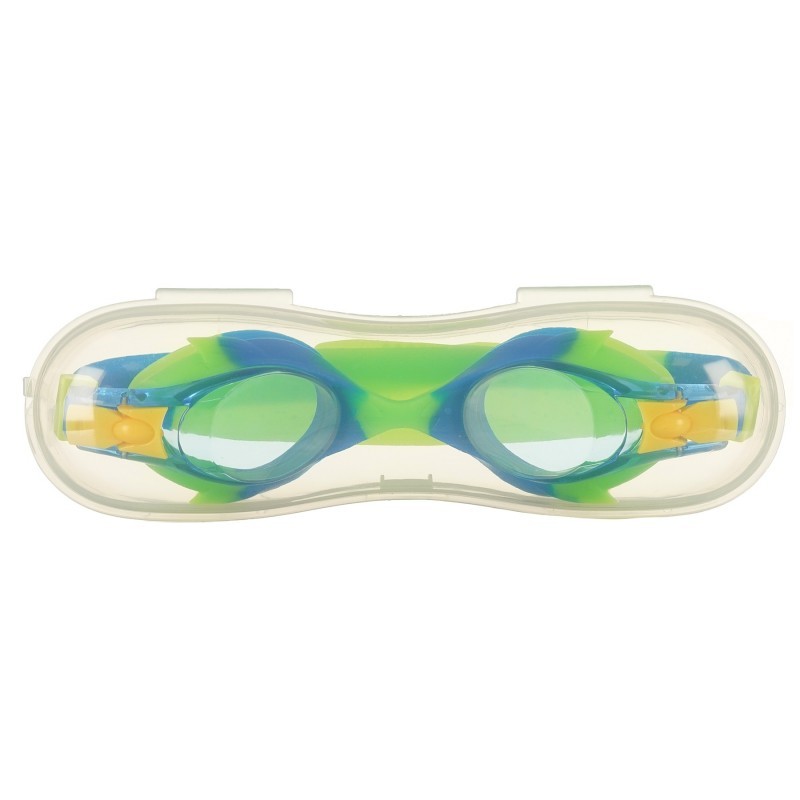 Очила за плуване с предпазна кутия - зелени HL