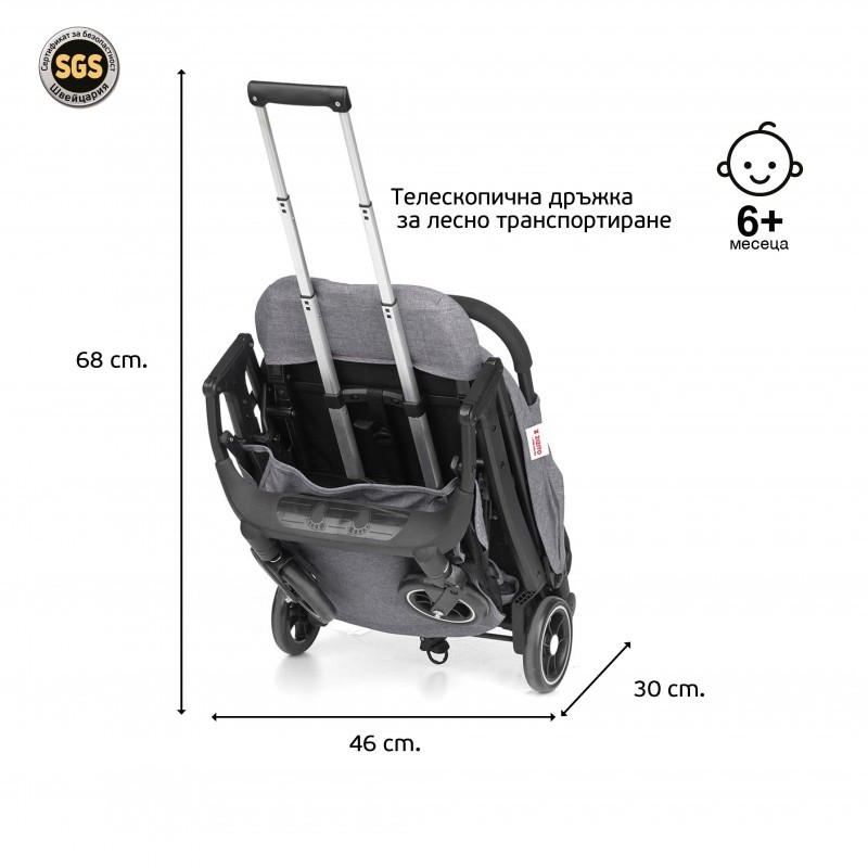 Детска количка Thery с швейцарска конструкция и дизайн ZIZITO