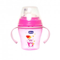 Полипропиленова преходна чаша, Soft cup, 200 мл., цвят: розов Chicco 27847 
