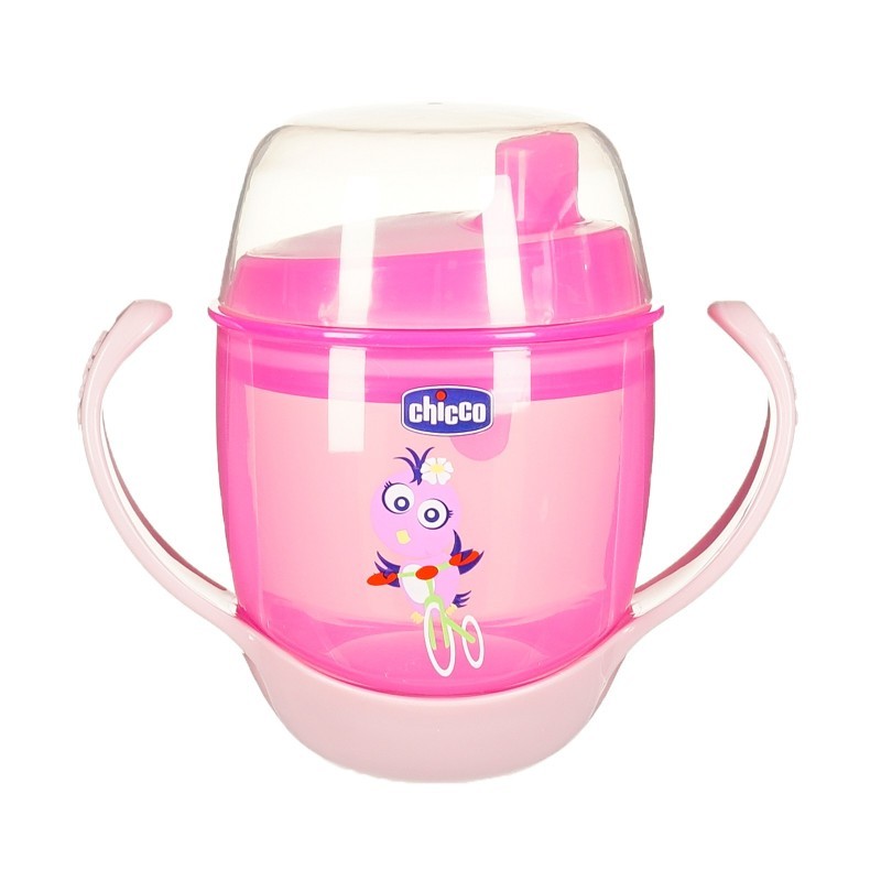 Неразливаща се чаша, Meal Cup, 180 мл., цвят розов Chicco