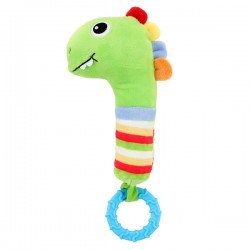 Дрънкалка динозавър с гризалка за успокояване на бебешките венци Toi-Toys 30750 