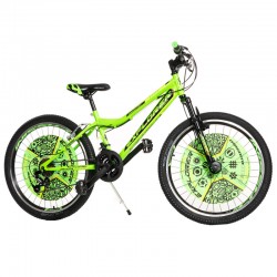 Детски велосипед EXPLORER MAGNITO  24", зелено с черно