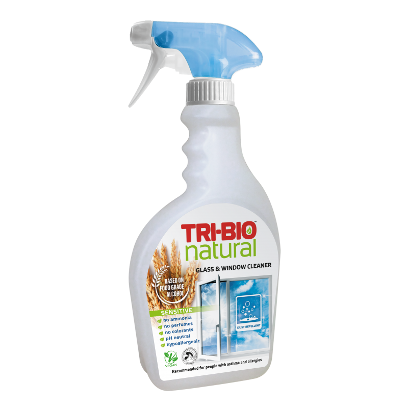 Натурален еко препарат за почистване на стъкла sensitive, 0.500 мл. Tri-Bio