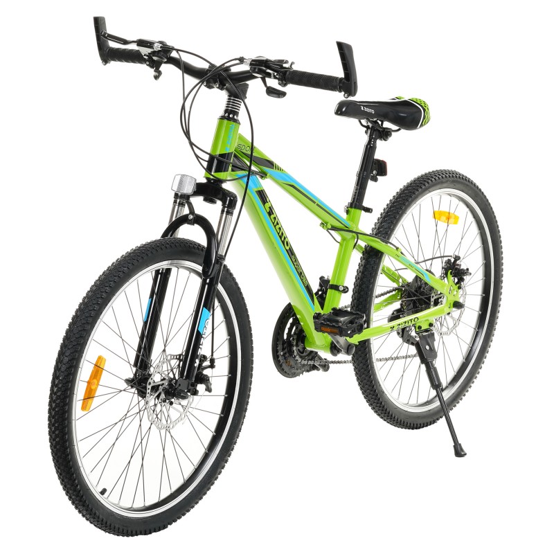 Детски велосипед Brooklyn 24", лилав - Зелен