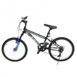 Детски велосипед TEC - CRAZY GT 20", 7 скорости, черно-червен
