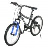 Детски велосипед TEC - CRAZY GT 20", 7 скорости, черно-червен - Черен със синьо