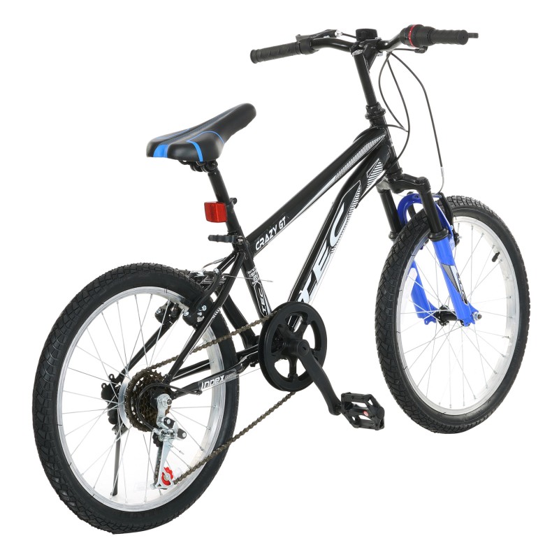 Детски велосипед TEC - CRAZY GT 20", 7 скорости, черно-червен TEC