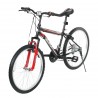 Детски велосипед TEC - TITAN 24", 21 скорости, черно-червен - Черен с червено