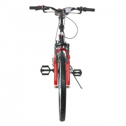 Детски велосипед TEC - TITAN 24", 21 скорости, черно-червен