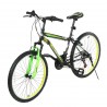 Детски велосипед VISION - TIGER 24", 21 скорости, черно-зелен - Черен с жълто