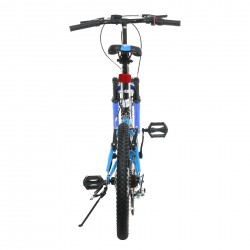 Детски велосипед TEC - CRAZY 20", 7 скорости, черно-син