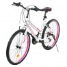 Детски велосипед VISION - VENUS 24", 21 скорости, бяло-тюркоазен - Бял с розово