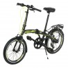 Сгъваем градски велосипед CAMP Q10 FOLDABLE BIKE 20", 7 скорости, чер - Черен с жълто