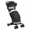 Лятна бебешка количка Luka с покривало за крачета, черна - Черен