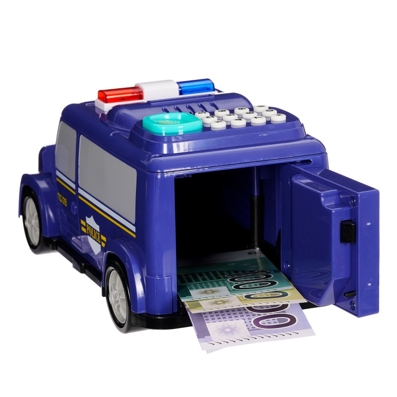 Safemoney - електронна касичка за пари, сейф - полицейска кола SKY