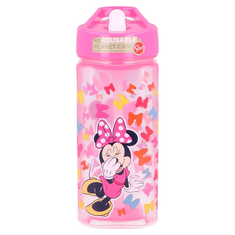 Квадратна детска бутилка Minnie Mouse, 530 мл Minnie Mouse
