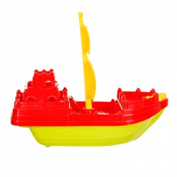 Детски плажен комплект за игра с лодка, 7 части