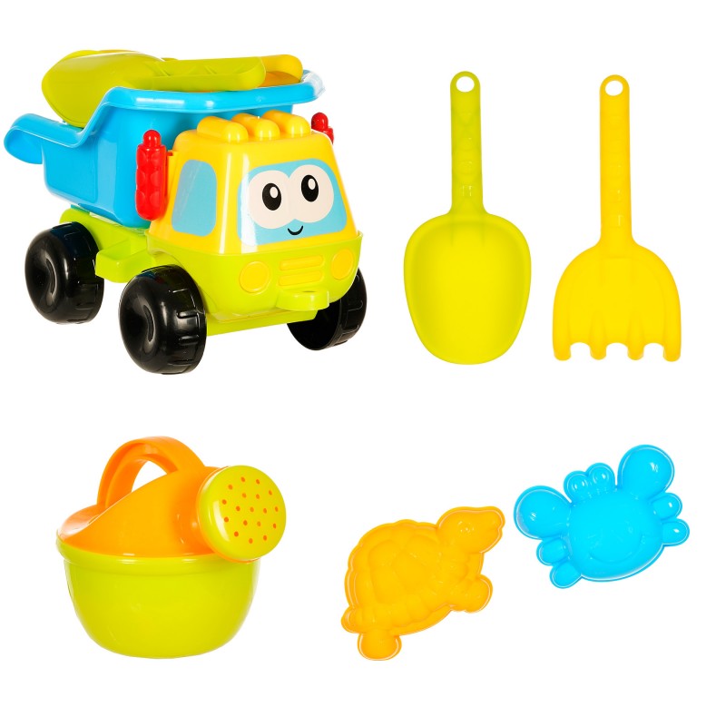 Детски плажен комплект за игра с камионче и лейка, 6 части GOT