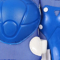 Комплект протектори за колене, лакти и китки  размер S, сини