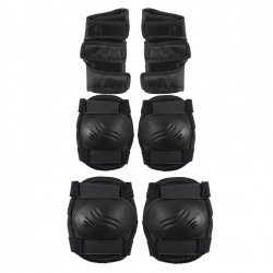 Комплект протектори за колене, лакти и китки - размер S, черни Amaya 40767 