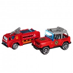 Детска бензиностанция с 2 колички, червена GOT 40866 2