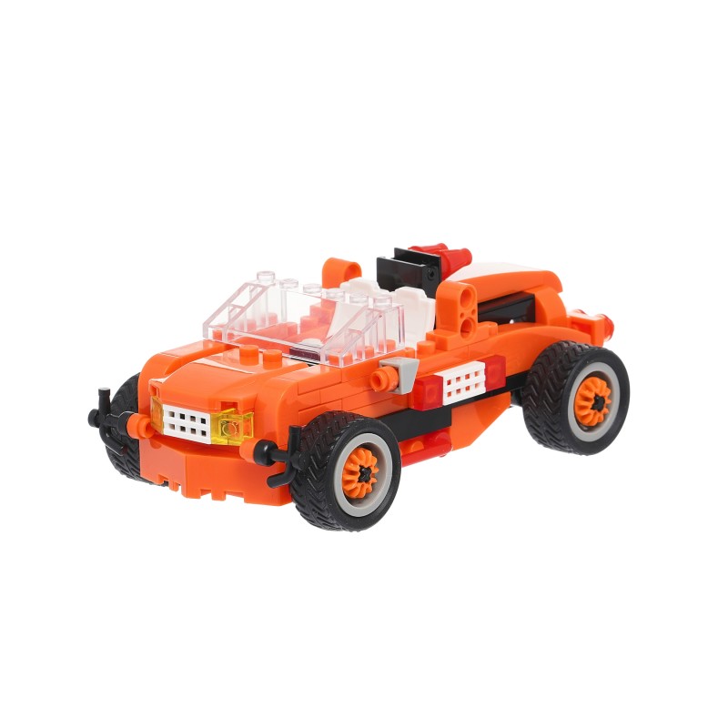 Конструктор оранжева кола със 108 части Banbao