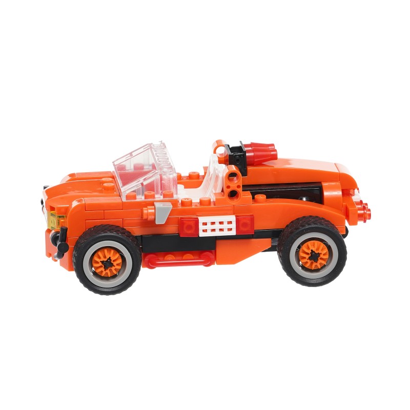 Конструктор оранжева кола със 108 части Banbao