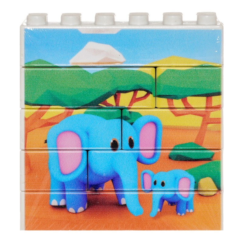 Конструктор - Puzzle Up Слон, 8 части Game Movil