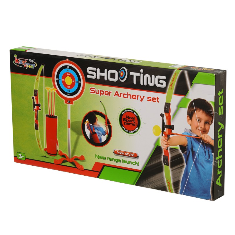 Пълен детски комплект за стрелба с лък King Sport