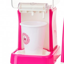 Детска кафе сладкарница със светлина, розова