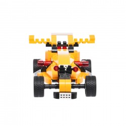 Конструктор състезателна жълта кола F1 със 132 части