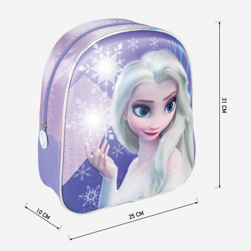 Раница с 3D дизайн Замръзналото кралство, лилава Frozen